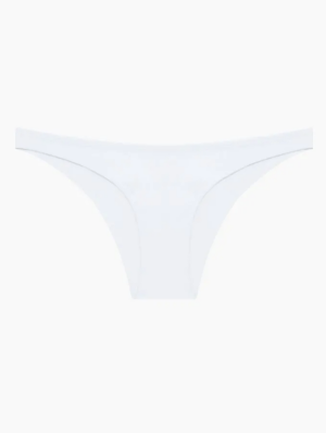 Ursula White Low Rise Brazilian Bottoms