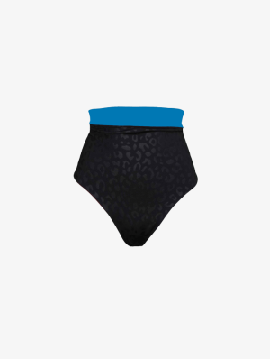 Leopard Blue Reversible High-Waisted Bottoms